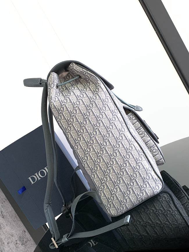 Dior Saddle Backpack with Flap In Black