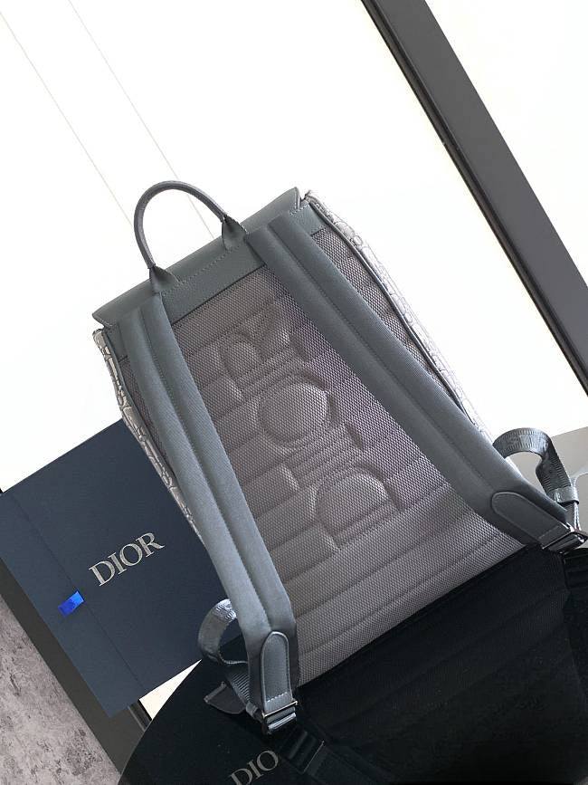 Dior Saddle Backpack with Flap In Black