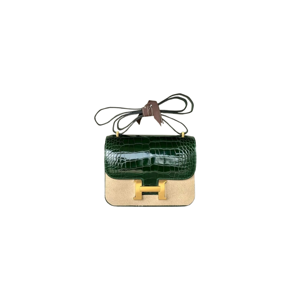 Hermes Matte Vert Titien Alligator Bag