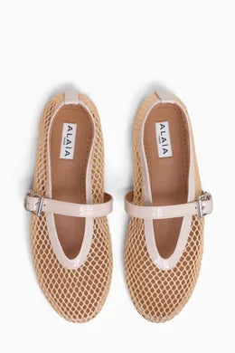 Fishnet Ballet Flats