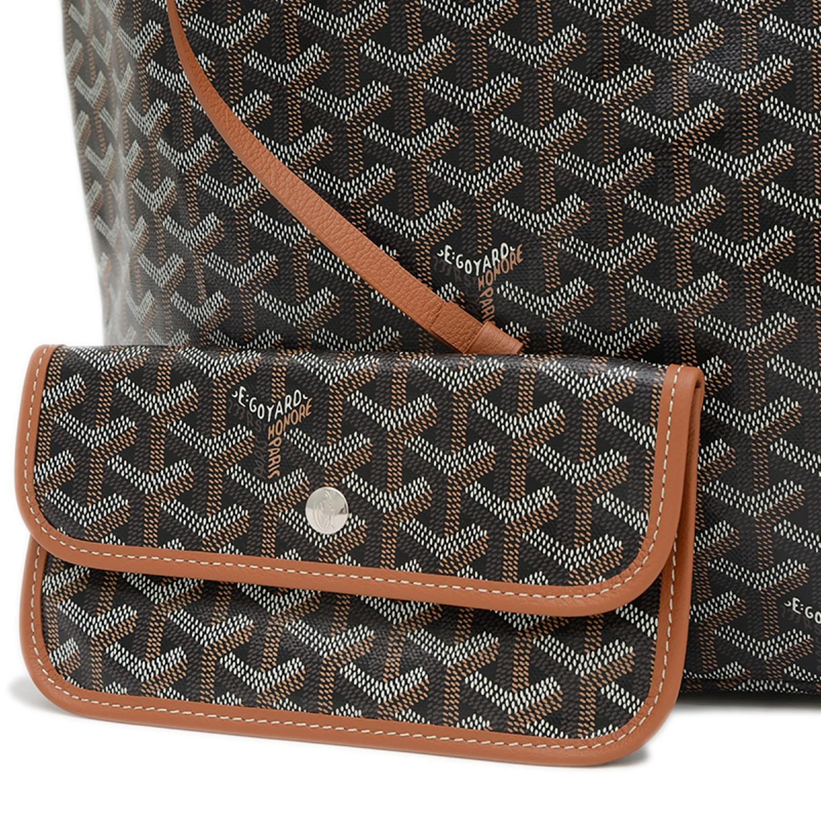 Goyard Saint Louis PM Tote Bag Brown Black