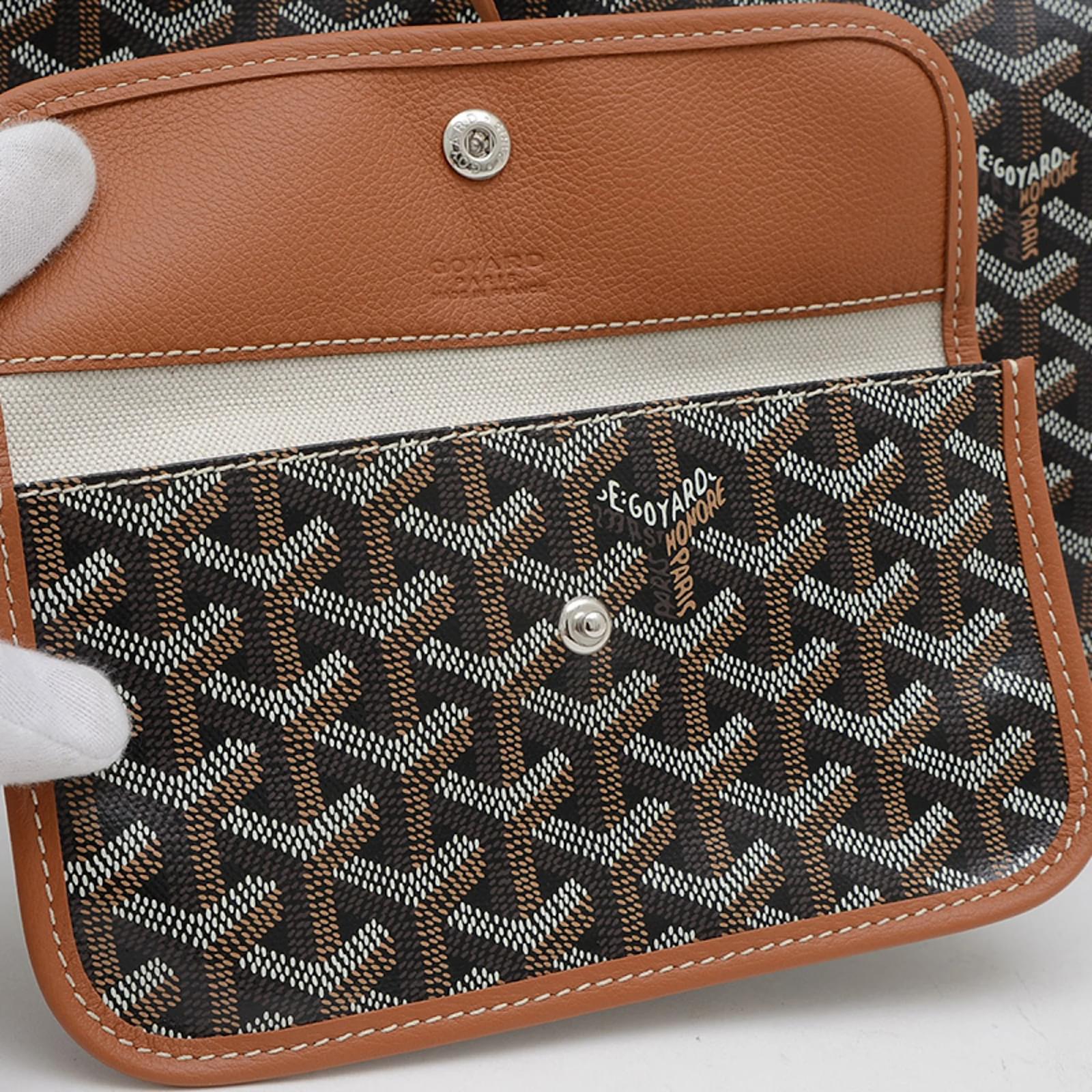 Goyard Saint Louis PM Tote Bag Brown Black
