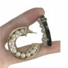 Chanel hoop Pearl Earrings