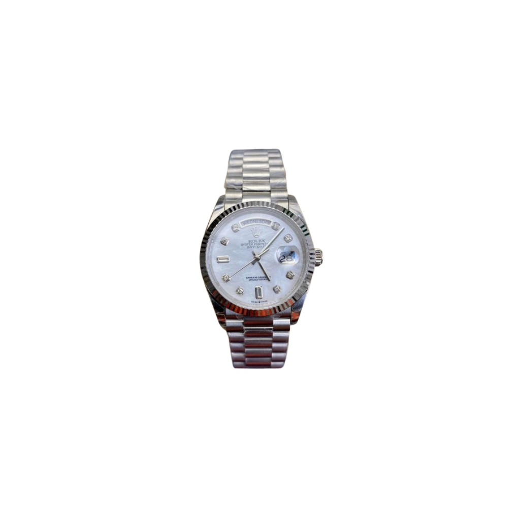 Rolex Day-Date  White Dial Watch