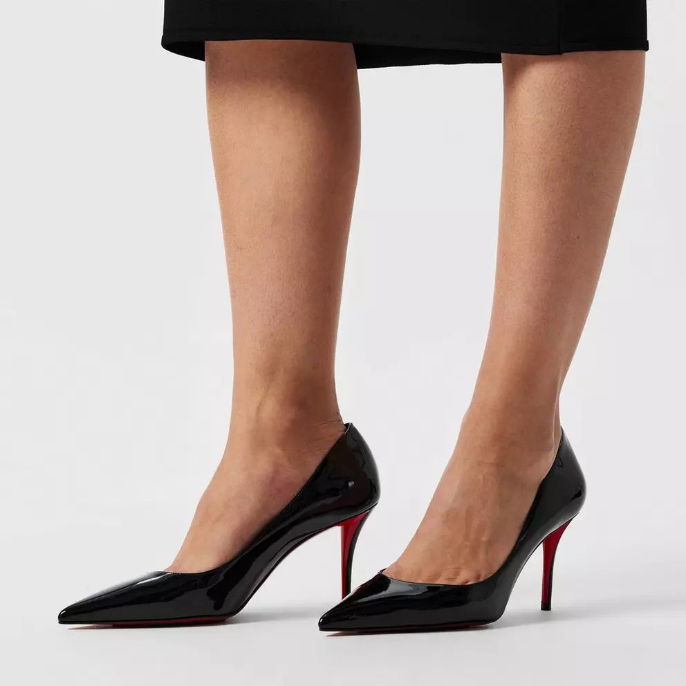 Christian Louboutin black patent pumps