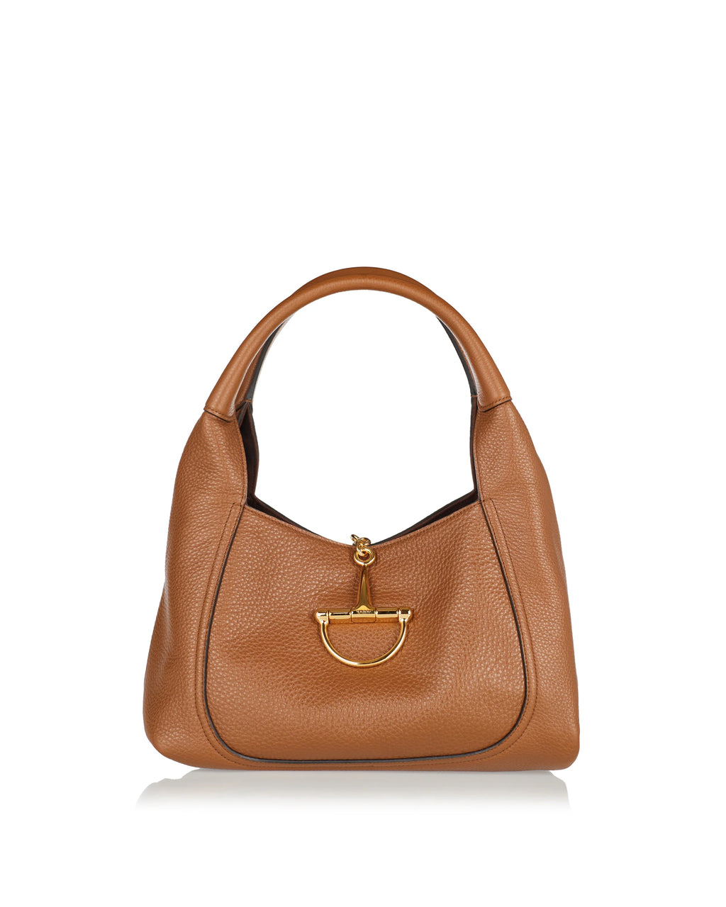 Softbit Leather Shoulder Bag Brown