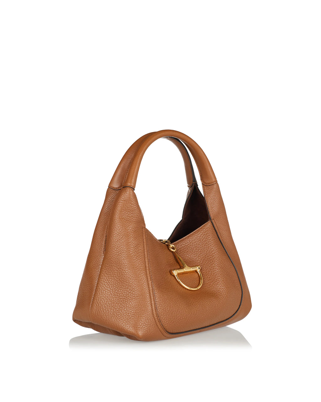 Softbit Leather Shoulder Bag Brown