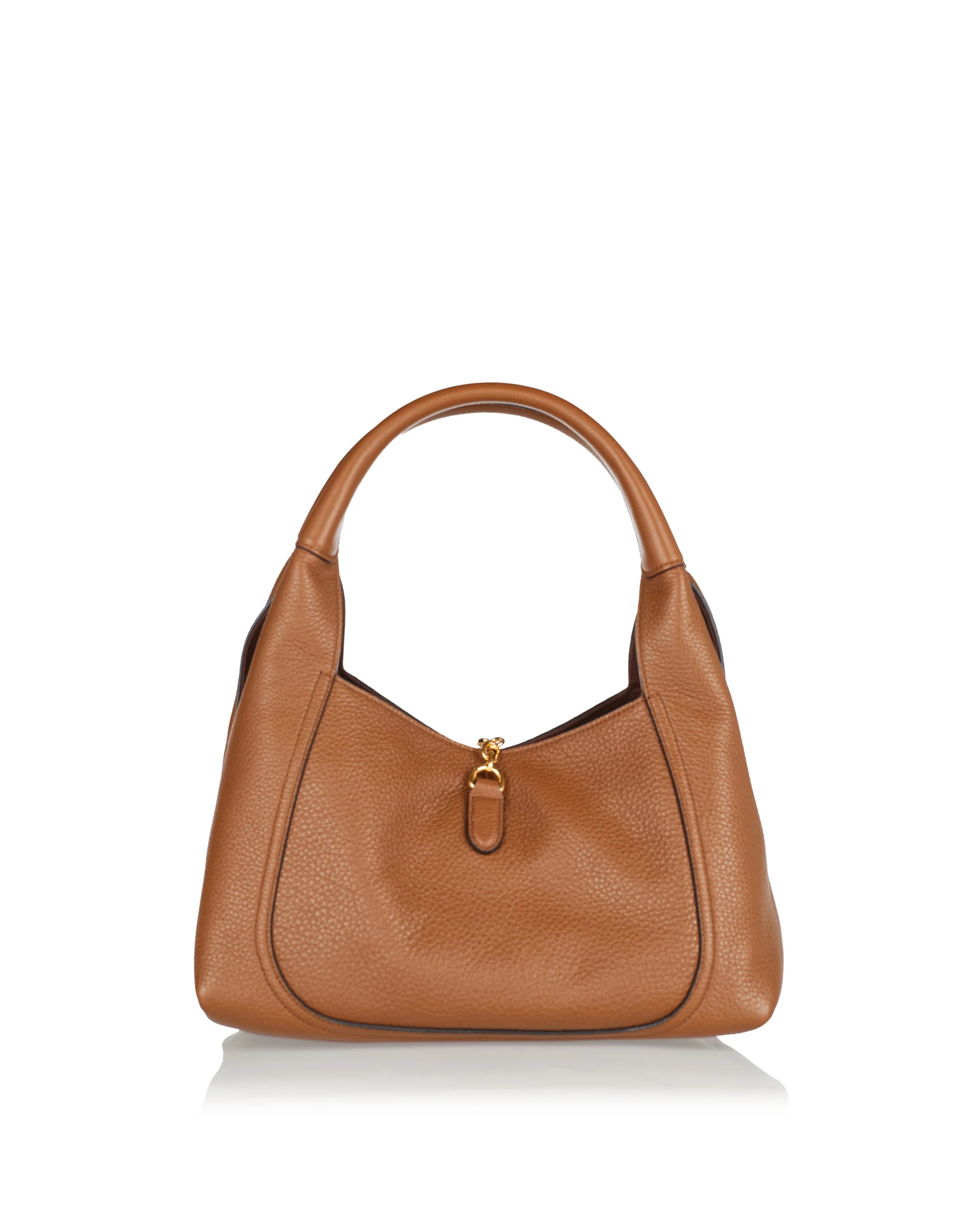 Softbit Leather Shoulder Bag Brown