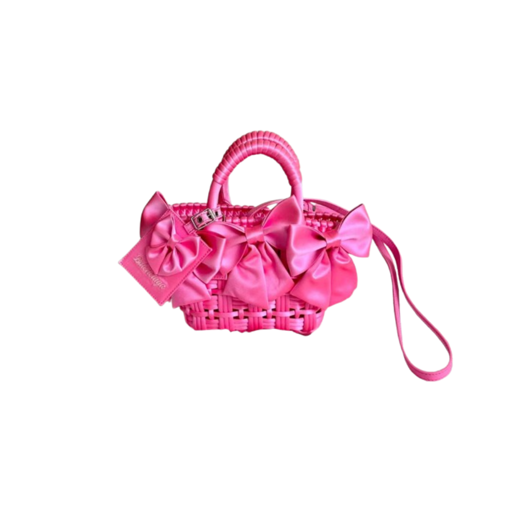 Balenciaga Women's Bistro XS Handbag Fluorescent Powder Bag