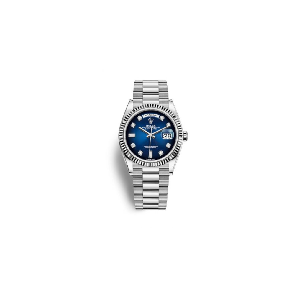 Rolex Day Date Blue Ombre Dial Watch