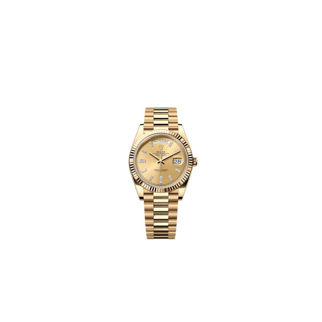 Rolex Golden Day Date Chain Watch