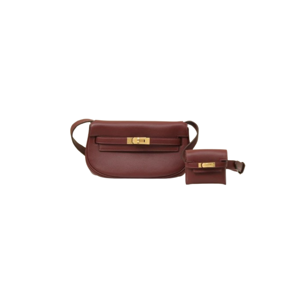 Hermes Kelly Pochette Gold Bag