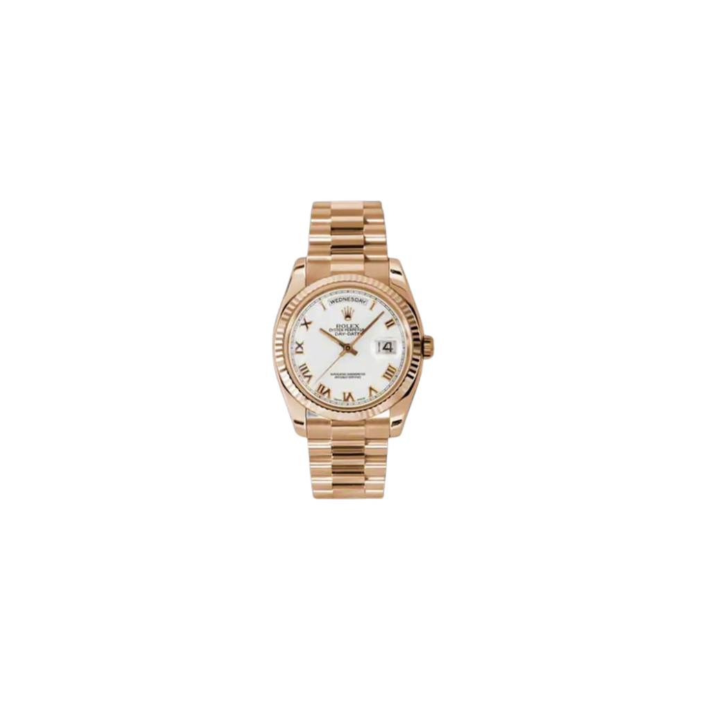 Rolex Day-Date Rose Gold Roman Watch