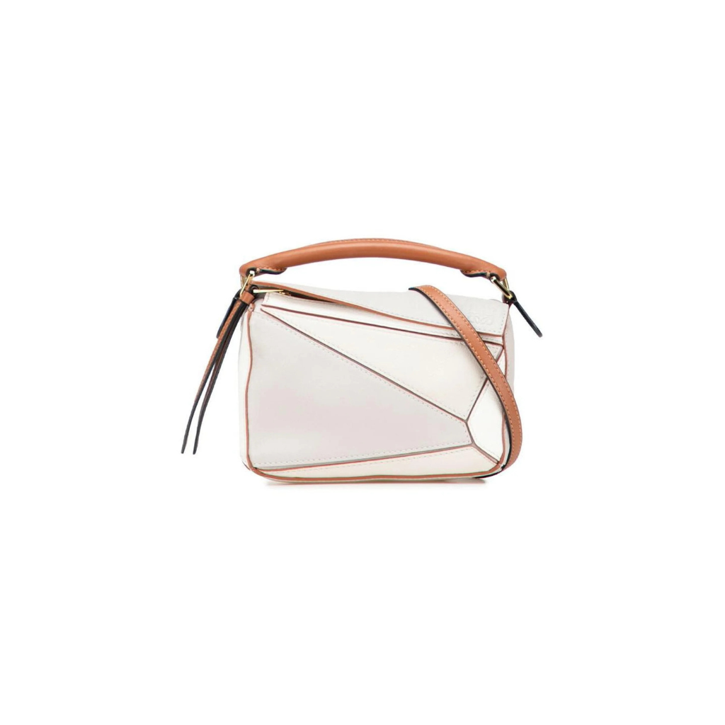 Loewe Puzzle Bag Leather 2way Bag Grey