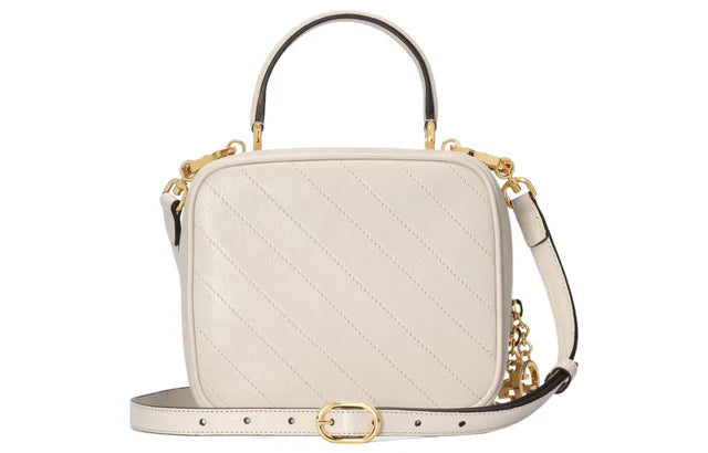 Gucci Blondie White Top Handle Bag
