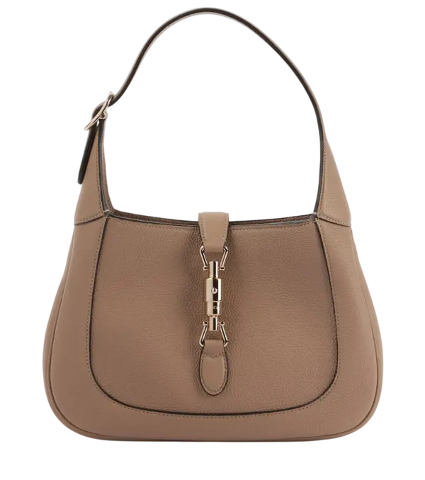 Gucci jackie beige leather shoulder bag