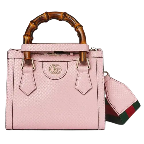 Gucci diana mini python tote bag