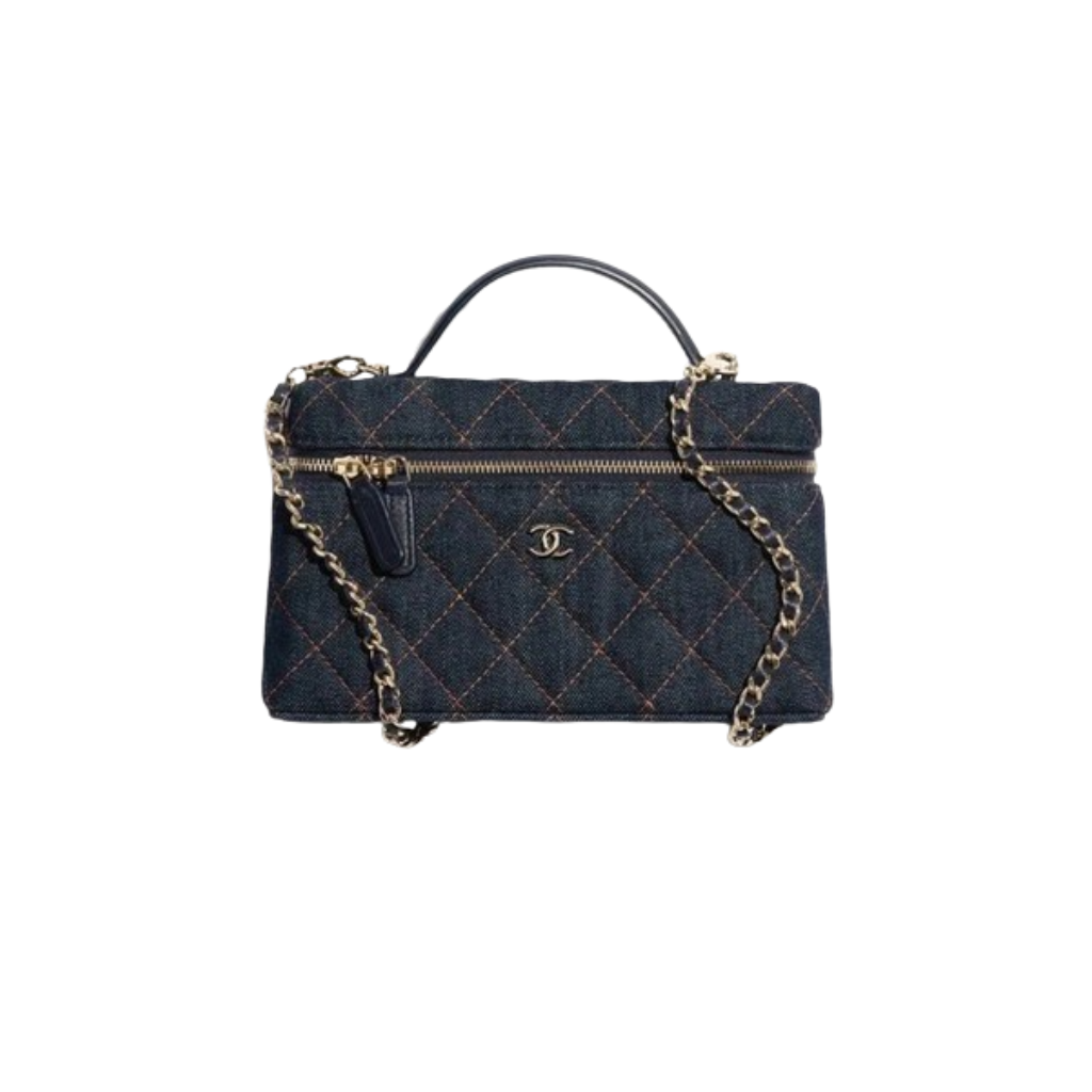 Chanel Top Handle Long Vanity Case