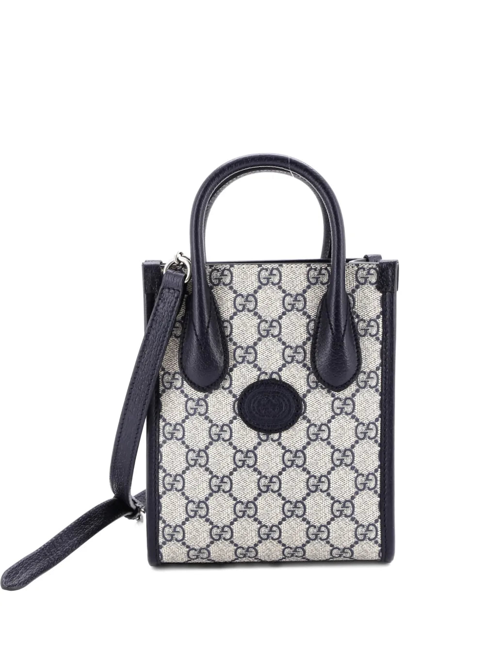 Gucci Interlocking G Patch Tote GG Coated Bag