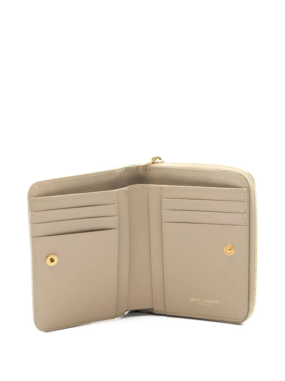 Ysl cassandre bi-fold leather wallet