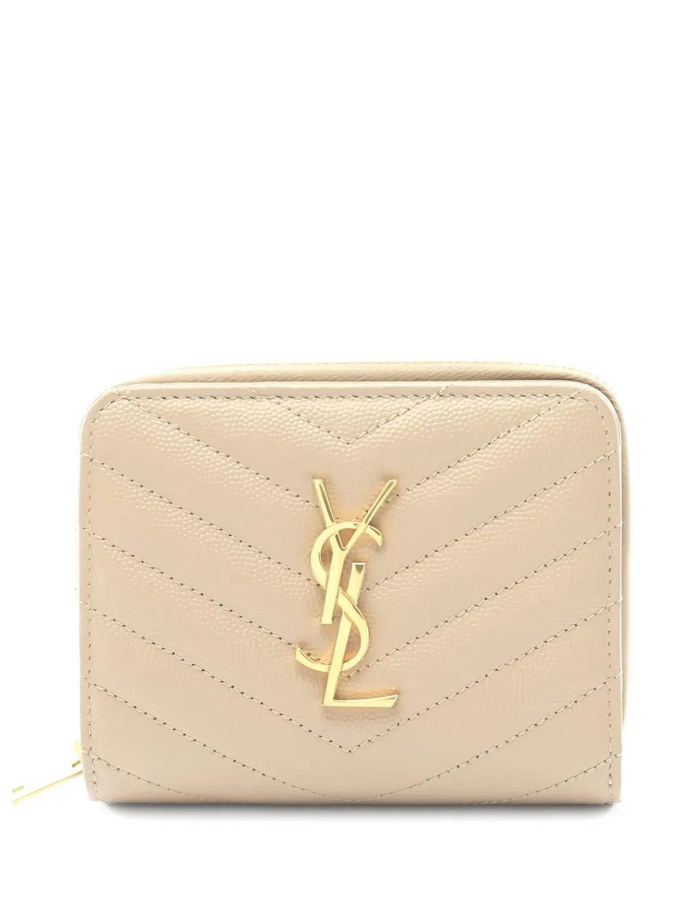 Ysl cassandre bi-fold leather wallet