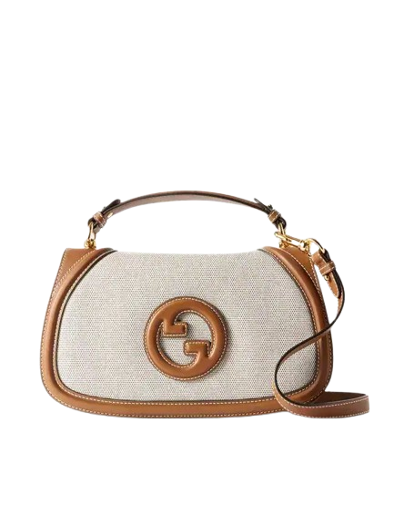 Gucci blondie leather-trimmed shoulder bag
