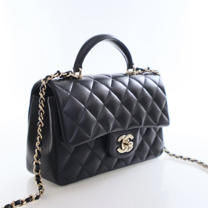 Chanel Top Handle Bag Black