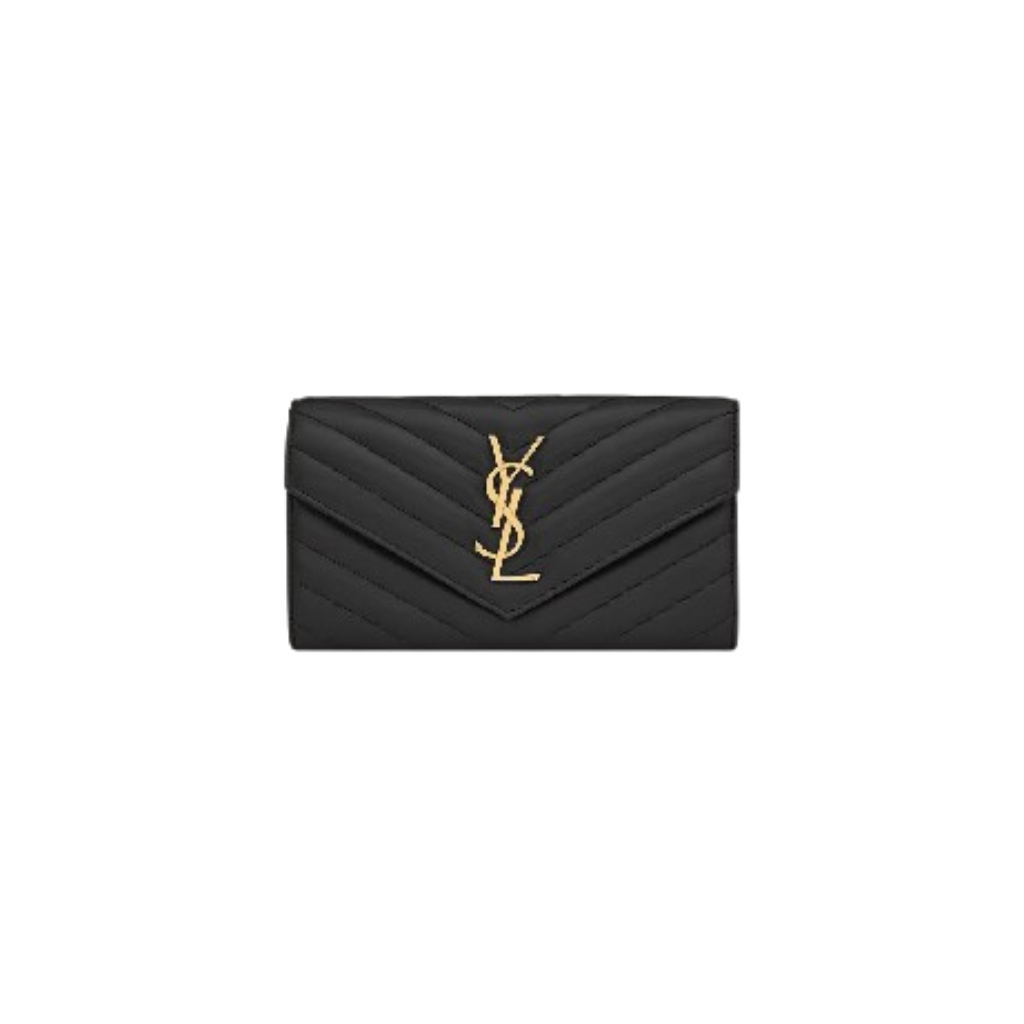 Ysl Cassandre Matelasse Black flap wallet