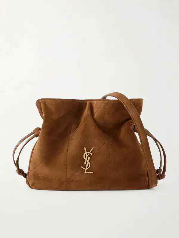 Ysl jamie quilted suede shoulder bag