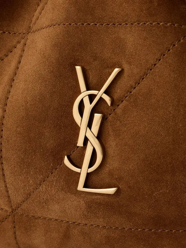 Ysl jamie quilted suede shoulder bag