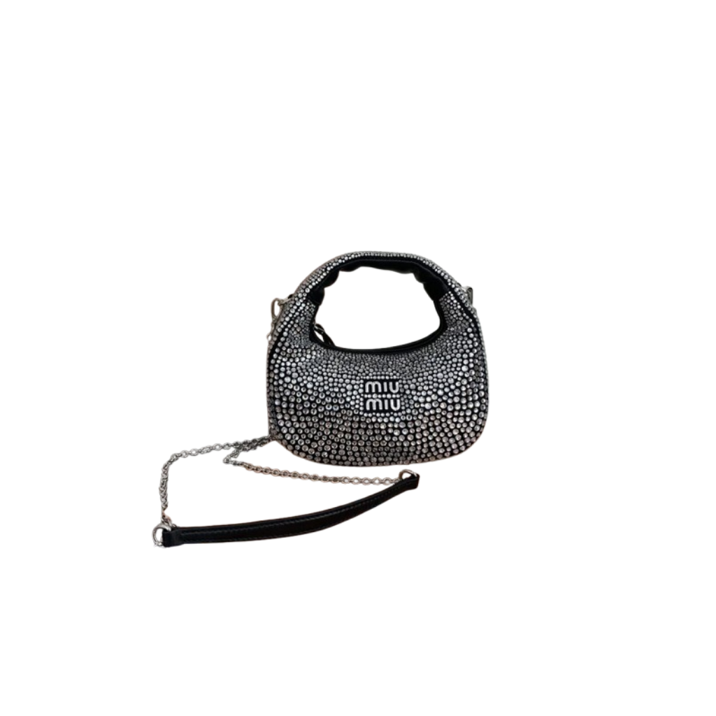 Miu Miu Wander Crystal Embellished Shoulder Bag