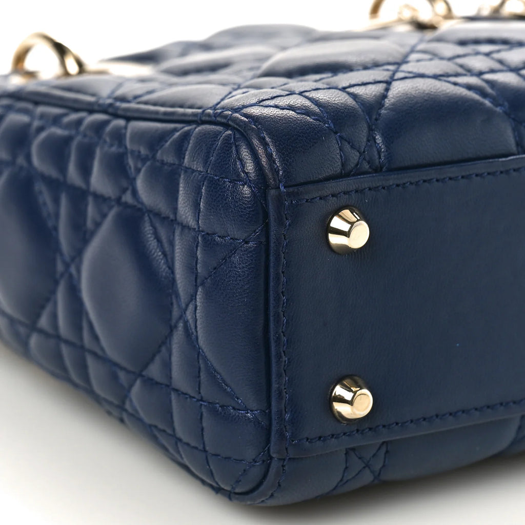 Mini Lady Dior Navy Blue