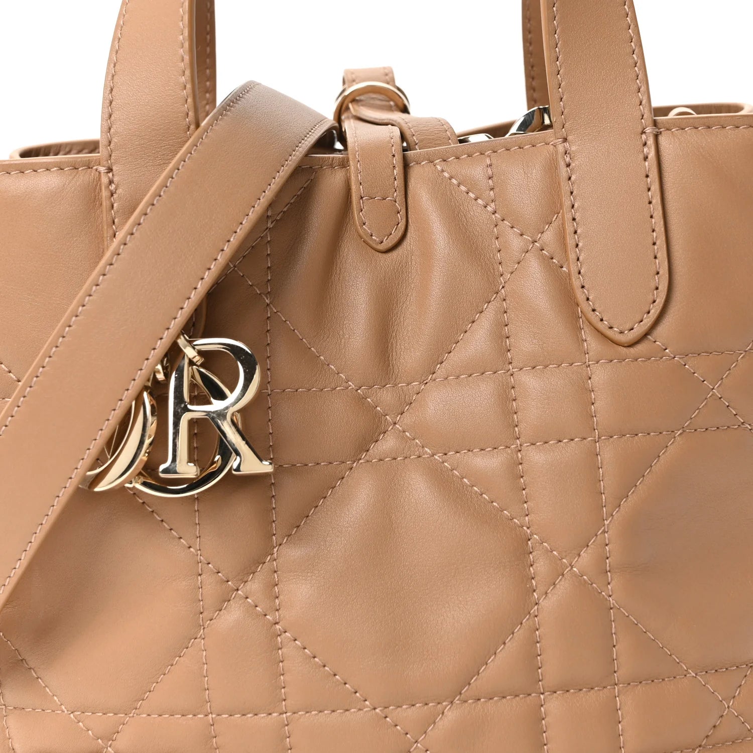 Dior Calfskin Toujours Vertical Beige Bag