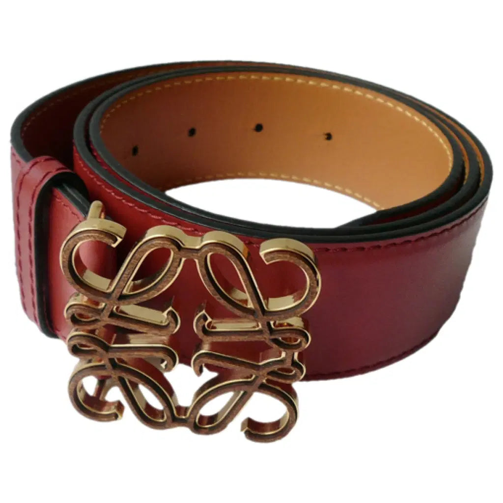 LOEWE Anagram Logo Reversible Leather Belt