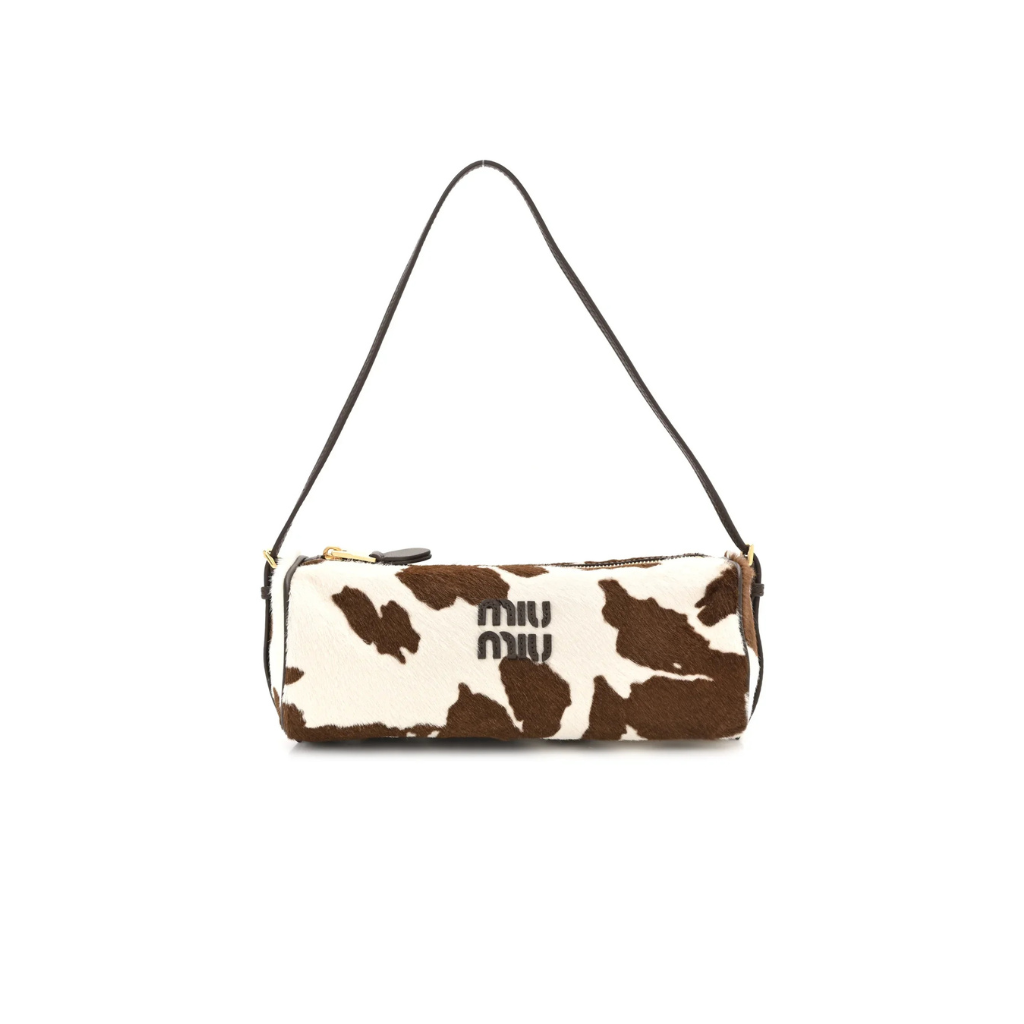 Pouch White Burnt Sienna