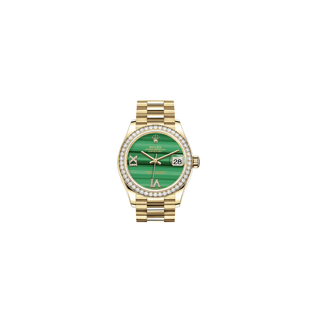 Rolex Datejust  Malachite set with diamonds
