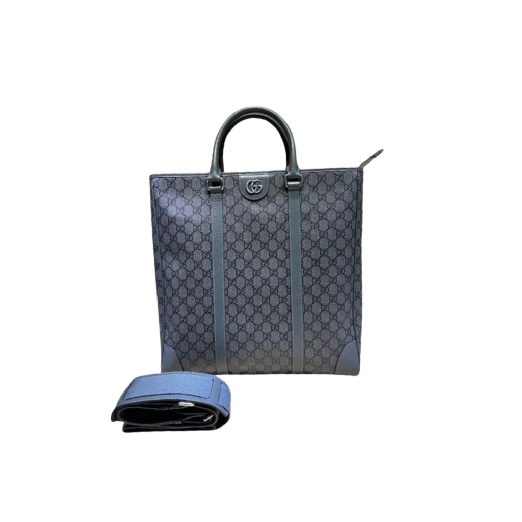 Gucci GG Supreme Grey Tender Canvas Bag