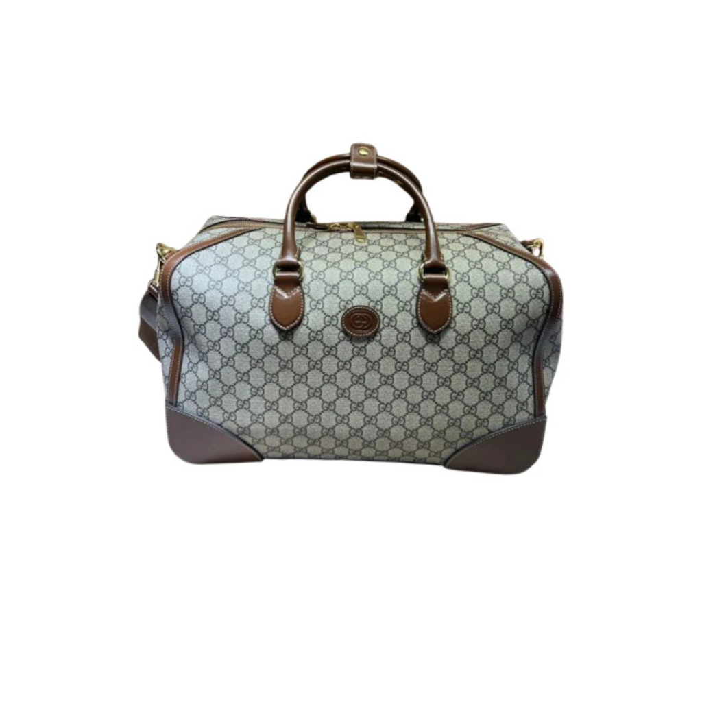 Gucci GG Supreme Monogram Azalea Calfskin Retro Bag