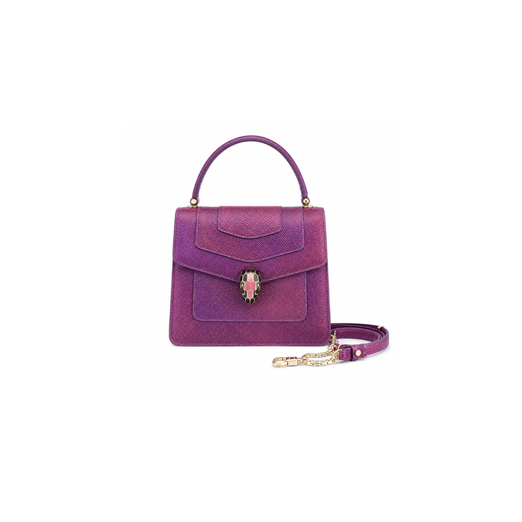 Bvlgari Serpenti Snake Leather Bag