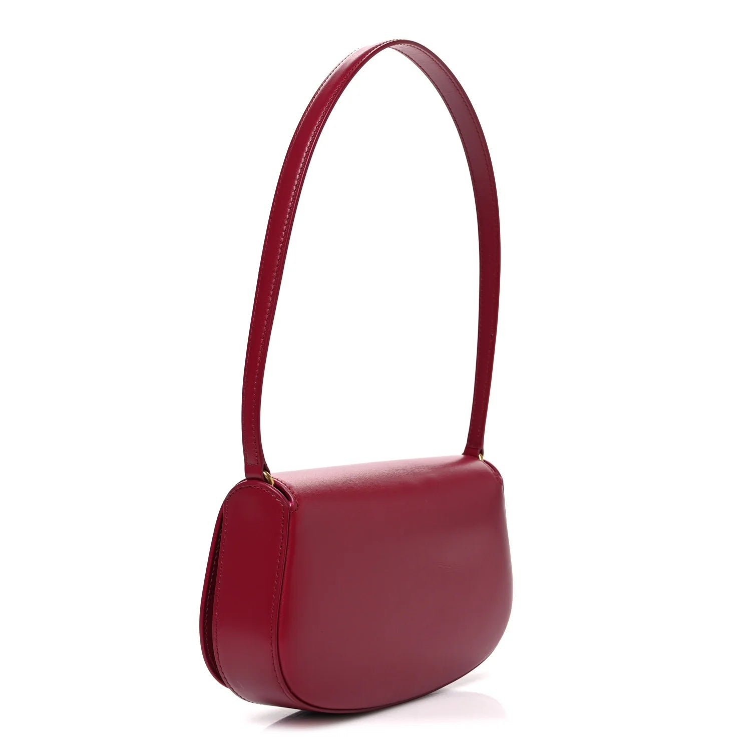 Ysl Calfskin Mini Voltaire Burgundy Bag