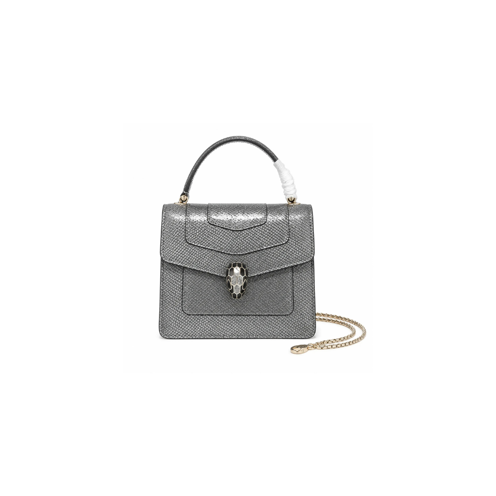 Bvlgari Serpenti Grey Bag