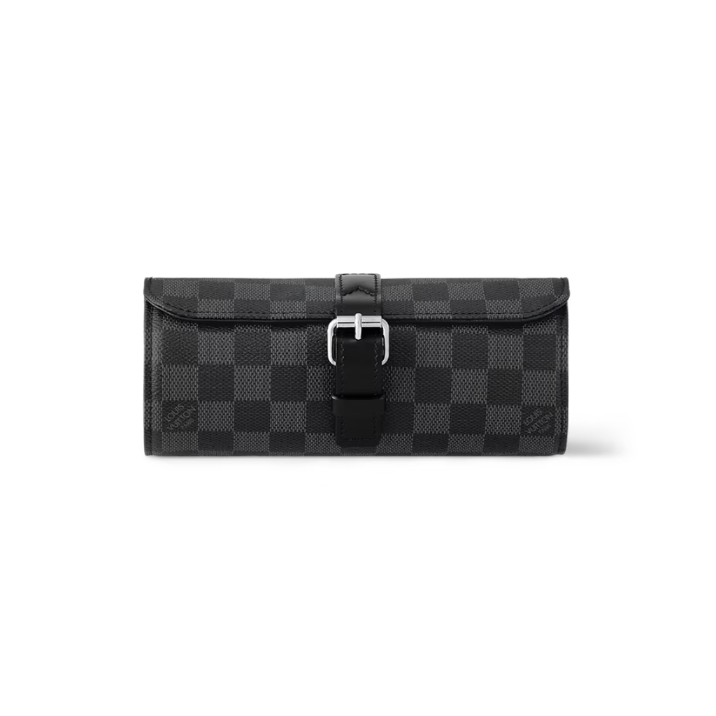 LV Damier Graphite 3 Watch Case