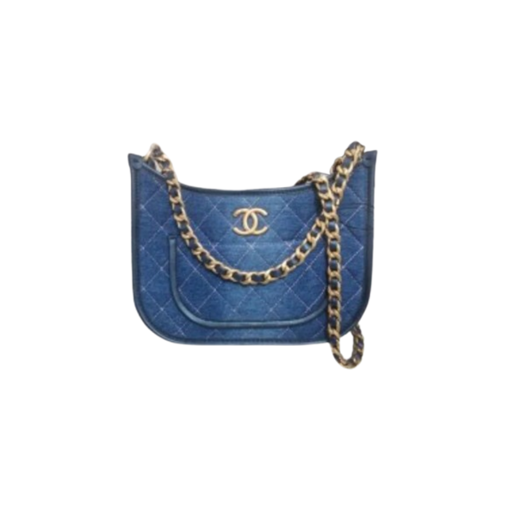 Chanel Hobo Denim Shoulder Bag