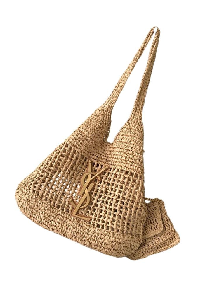 YSL Raffia Tote Bag