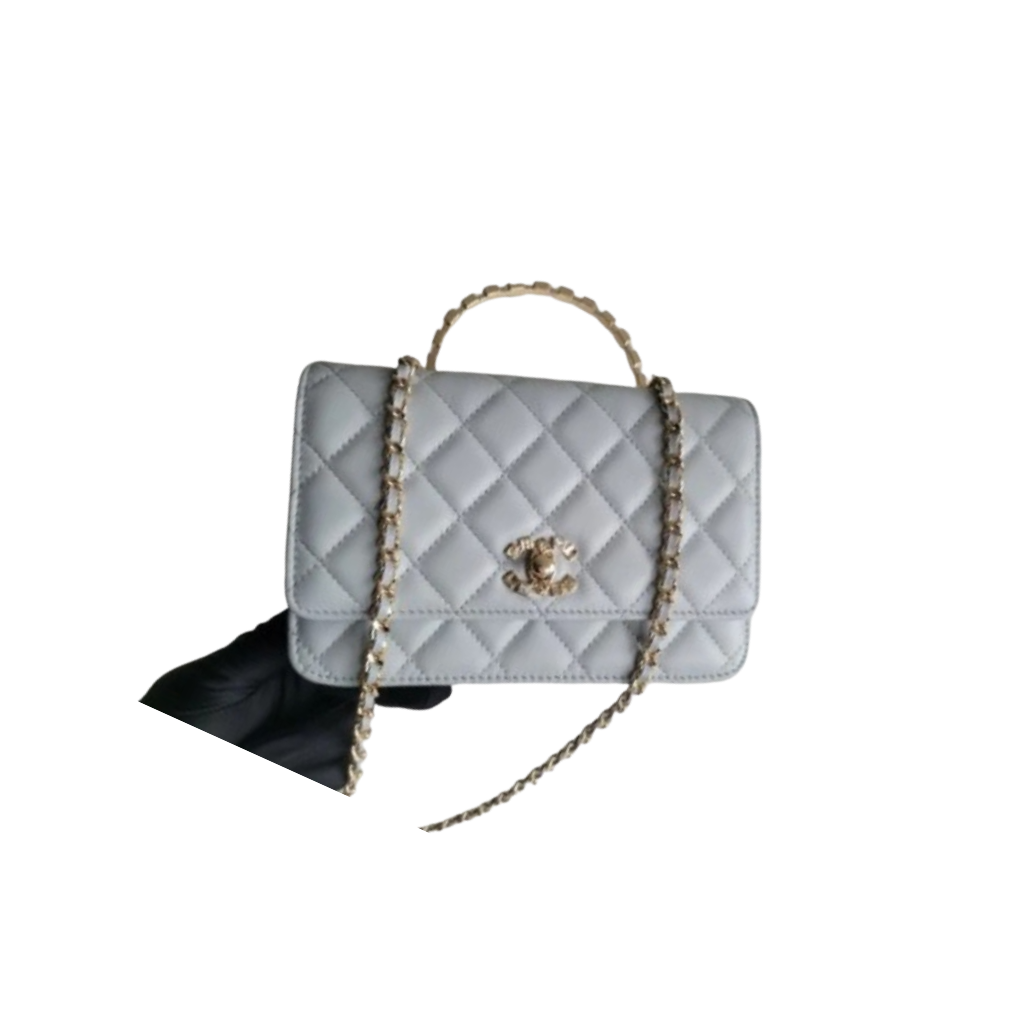 Chanel Rhinestone Handle Chain Bag