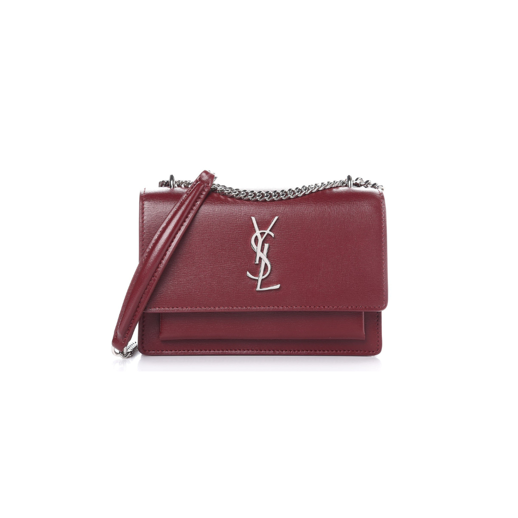 Ysl Calfskin Monogram Sunset Chain Bag