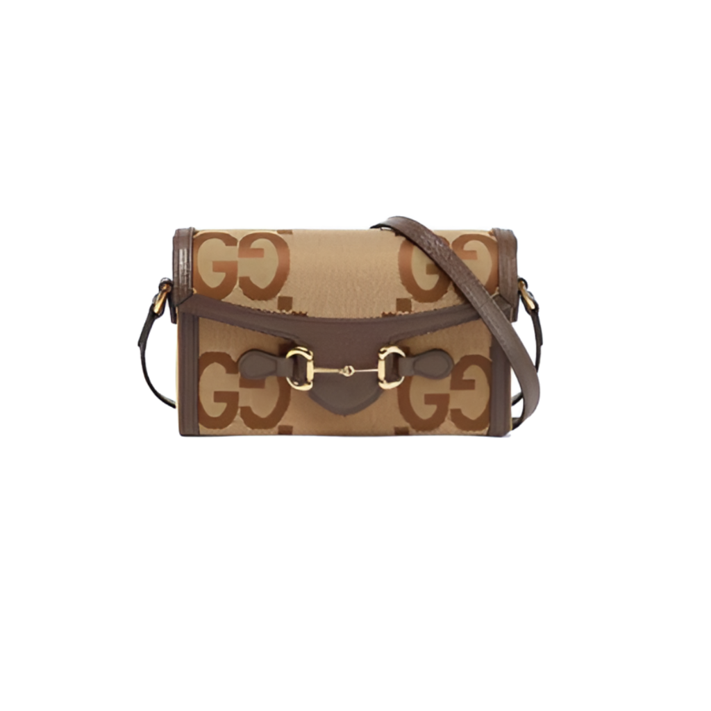 Gucci Camel Ebony Crossbody Bag