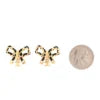 Chain Bow Stud Earrings