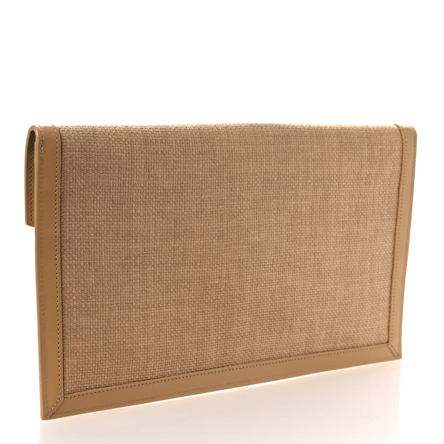 Micro Raffia Uptown Pouch