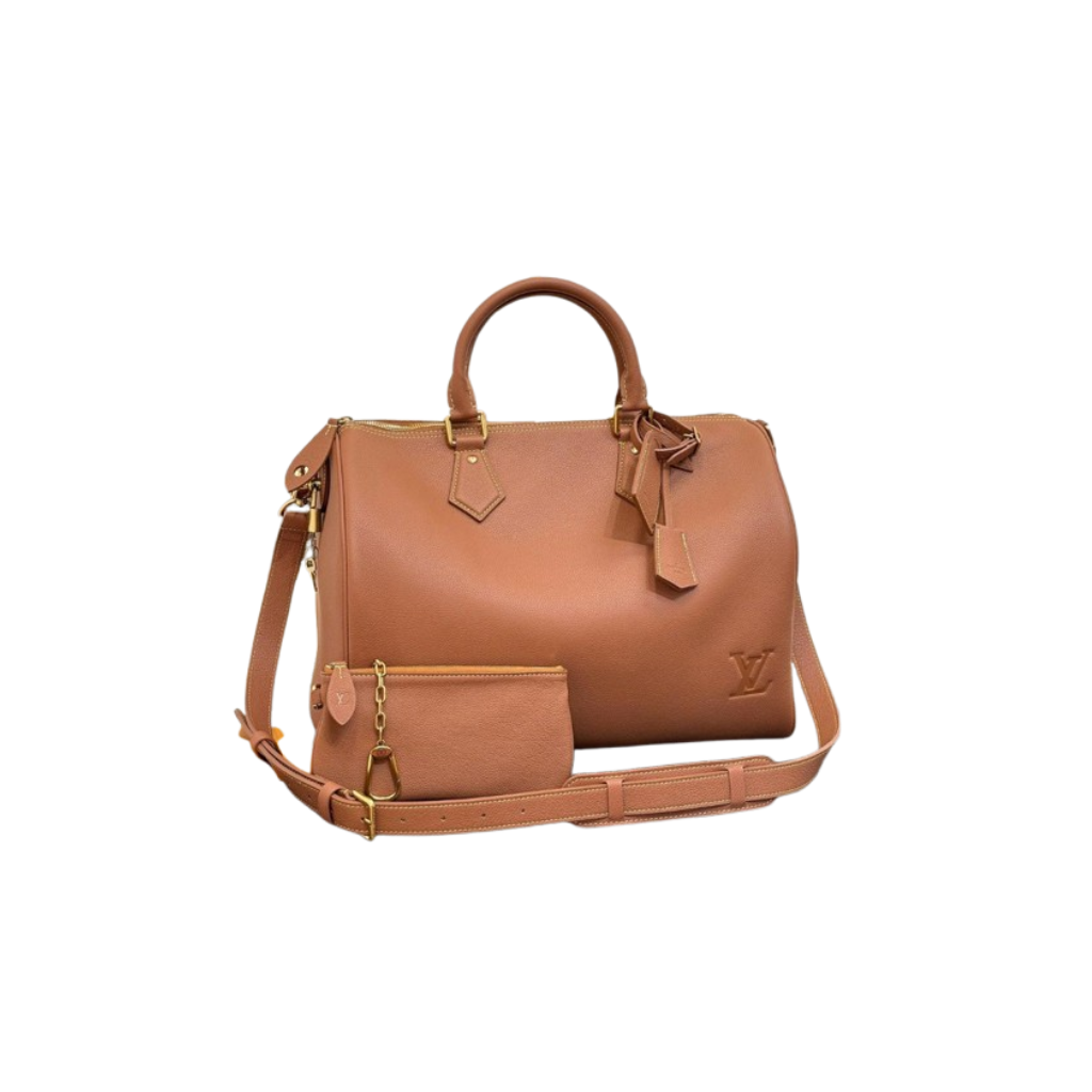 LV Speedy P9 Bandouliere 40 Monogram Leather Bag